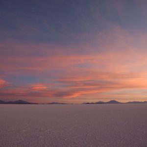 Bolivia paesaggio al tramonto di Uyuni