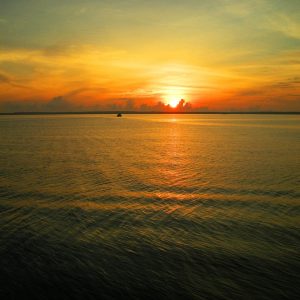 Ecuador - Isole Galapagos - panorama tramonto sull'oceano