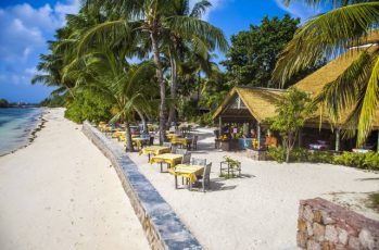 La Digue Island Lodge ristorante sulla spiaggia